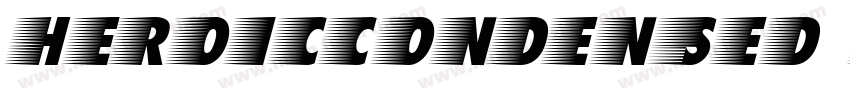 heroiccondensed Boldoblique字体转换